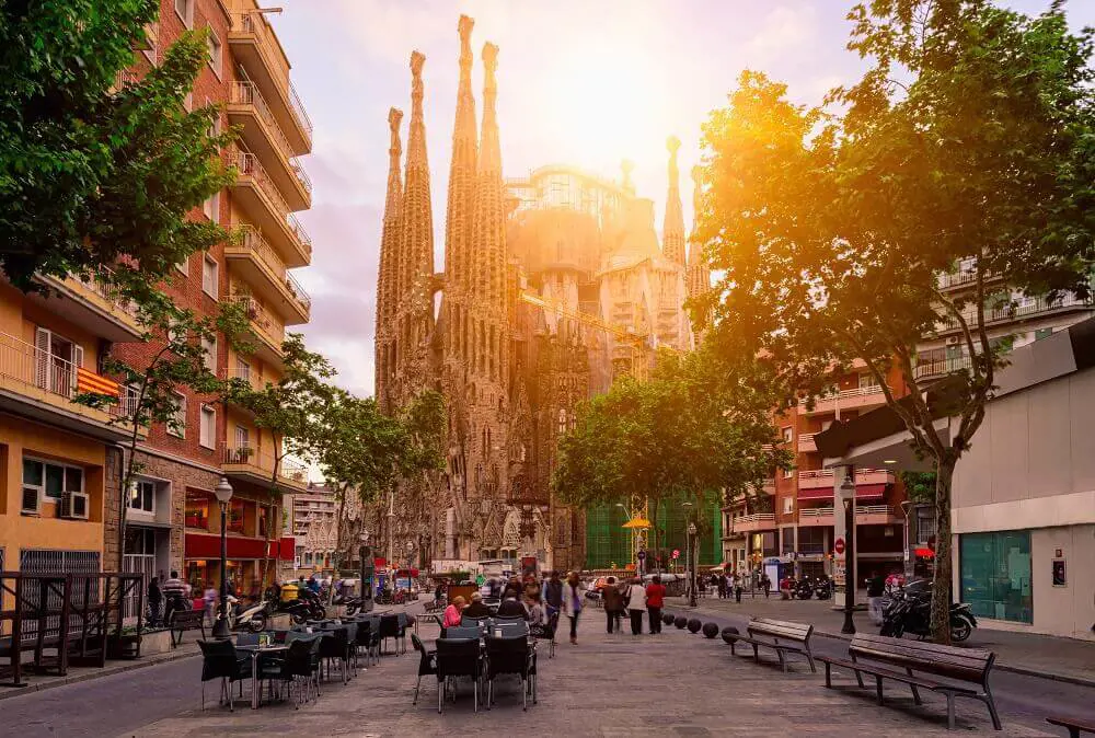 Barcelona Cathedral City Buildings